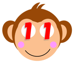 Happy New Year & Merry Christmas(monkey) sticker #6418662