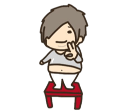 The boy who is some fatties. sticker #6419491