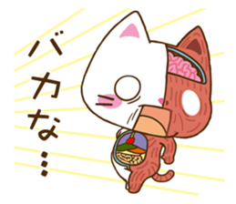 Anatomical model of the kitty's body sticker #6419588