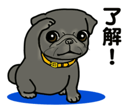 3 Snub-nosed Pups sticker #6420123