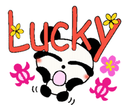 Hawaiian panda of the damper sticker #6420623