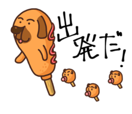 Corn dog2 sticker #6420763