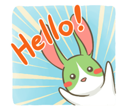 The Green Bunny - English sticker #6420954