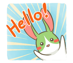 The Green Bunny - English sticker #6420954