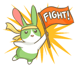 The Green Bunny - English sticker #6420962