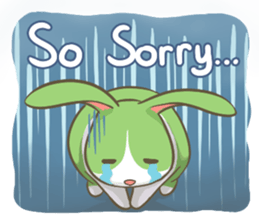The Green Bunny - English sticker #6420965