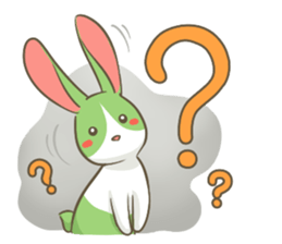 The Green Bunny - English sticker #6420966