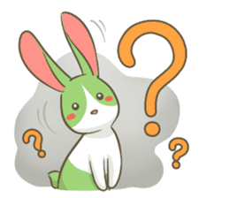 The Green Bunny - English sticker #6420966