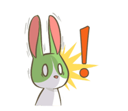 The Green Bunny - English sticker #6420967