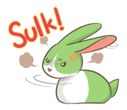 The Green Bunny - English sticker #6420971