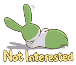 The Green Bunny - English sticker #6420973
