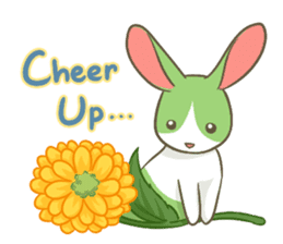 The Green Bunny - English sticker #6420974
