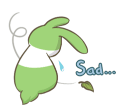 The Green Bunny - English sticker #6420975