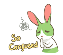 The Green Bunny - English sticker #6420977