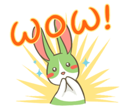 The Green Bunny - English sticker #6420979