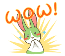 The Green Bunny - English sticker #6420979