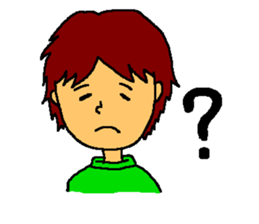 The smiling boy 3 sticker #6421476