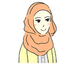 Lovely Aesha (Pastel Hijab) sticker #6421512