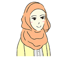 Lovely Aesha (Pastel Hijab) sticker #6421512