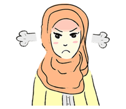 Lovely Aesha (Pastel Hijab) sticker #6421513