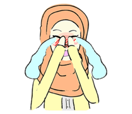 Lovely Aesha (Pastel Hijab) sticker #6421514