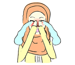 Lovely Aesha (Pastel Hijab) sticker #6421514