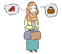 Lovely Aesha (Pastel Hijab) sticker #6421515