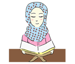 Lovely Aesha (Pastel Hijab) sticker #6421518