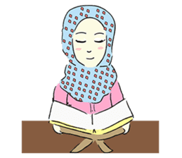 Lovely Aesha (Pastel Hijab) sticker #6421518
