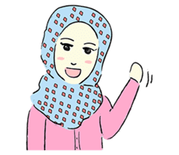 Lovely Aesha (Pastel Hijab) sticker #6421519