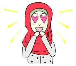 Lovely Aesha (Pastel Hijab) sticker #6421520