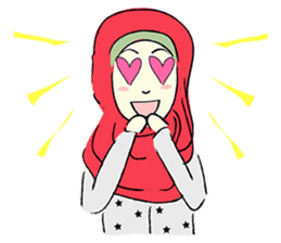Lovely Aesha (Pastel Hijab) sticker #6421520