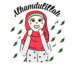 Lovely Aesha (Pastel Hijab) sticker #6421521