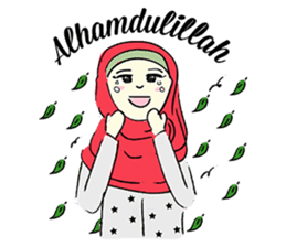 Lovely Aesha (Pastel Hijab) sticker #6421521