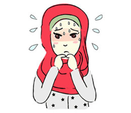 Lovely Aesha (Pastel Hijab) sticker #6421522