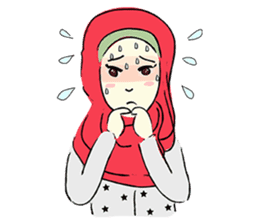 Lovely Aesha (Pastel Hijab) sticker #6421522