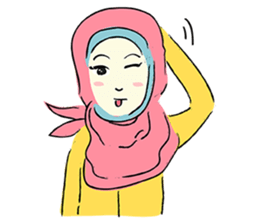 Lovely Aesha (Pastel Hijab) sticker #6421524