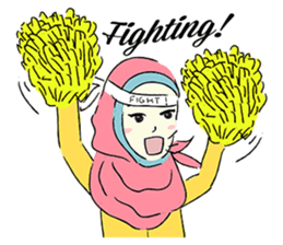 Lovely Aesha (Pastel Hijab) sticker #6421525