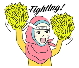 Lovely Aesha (Pastel Hijab) sticker #6421525