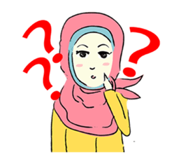 Lovely Aesha (Pastel Hijab) sticker #6421526