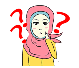 Lovely Aesha (Pastel Hijab) sticker #6421526