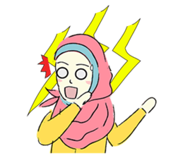 Lovely Aesha (Pastel Hijab) sticker #6421527