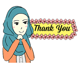 Lovely Aesha (Pastel Hijab) sticker #6421528
