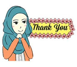 Lovely Aesha (Pastel Hijab) sticker #6421528