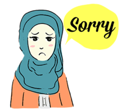 Lovely Aesha (Pastel Hijab) sticker #6421530