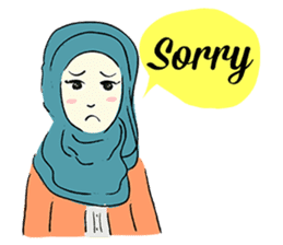 Lovely Aesha (Pastel Hijab) sticker #6421530