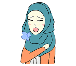 Lovely Aesha (Pastel Hijab) sticker #6421531