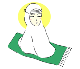 Lovely Aesha (Pastel Hijab) sticker #6421532