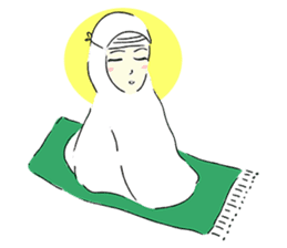 Lovely Aesha (Pastel Hijab) sticker #6421532