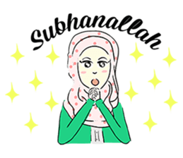 Lovely Aesha (Pastel Hijab) sticker #6421533